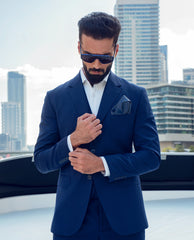 Ocean Blue Cashmere Wool 3-Piece Suit - Image 3