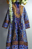 Pakistani Blue Marrori & Aari Embroidered Silk Jacket (2-Piece) - Image 3