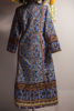 Pakistani Blue Marrori & Aari Embroidered Silk Jacket (2-Piece) - Image 4