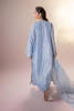Ice Blue Tila Embroidered Raw Silk Kaftan (2-Piece) - Image 12