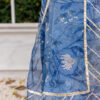 Blue Zari Karandi Kalidaar Dress (3-Piece) - Image 5
