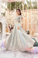 Ice Blue Zardozi Lame Lehenga Choli (3-Piece) - Image 3