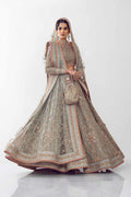 Pakistani Ice Blue Zardozi Net Lehenga Choli (3-Piece) - Image 10