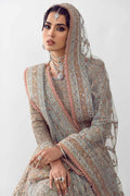 Pakistani Ice Blue Zardozi Net Lehenga Choli (3-Piece) - Image 5