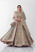 Pakistani Ice Blue Zardozi Net Lehenga Choli (3-Piece) - Image 9