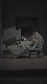 Powder Blue Hand-Embellished Silk Bridal Lehenga (3-Piece) - Image 9