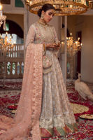 Ice Blue Kaamdani Net Pishwas (3-Piece) - Image 2