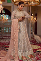 Ice Blue Kaamdani Net Pishwas (3-Piece) - Image 5