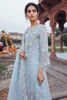 Sky Blue Mirror Work Georgette Salwar Kameez (3-Piece) - Image 4