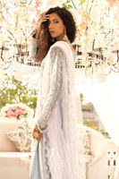 Pakistani Sea Blue Zardozi Lamé Salwar Kameez (3-Piece) - Image 5