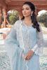 Pakistani Ice Blue Embellished Organza Salwar Kameez (3-Piece) - Image 3