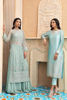 Pakistani Blue Swarovski & Beckti Work Tissue Kameez (2-Piece) - Image 8