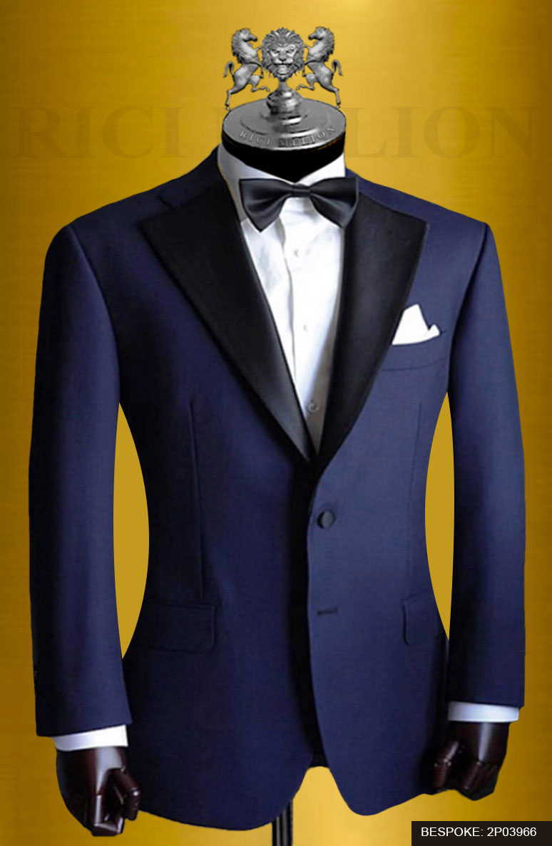 Blue Tropical Worsted Wool Tuxedo (2-Piece) - Image 1