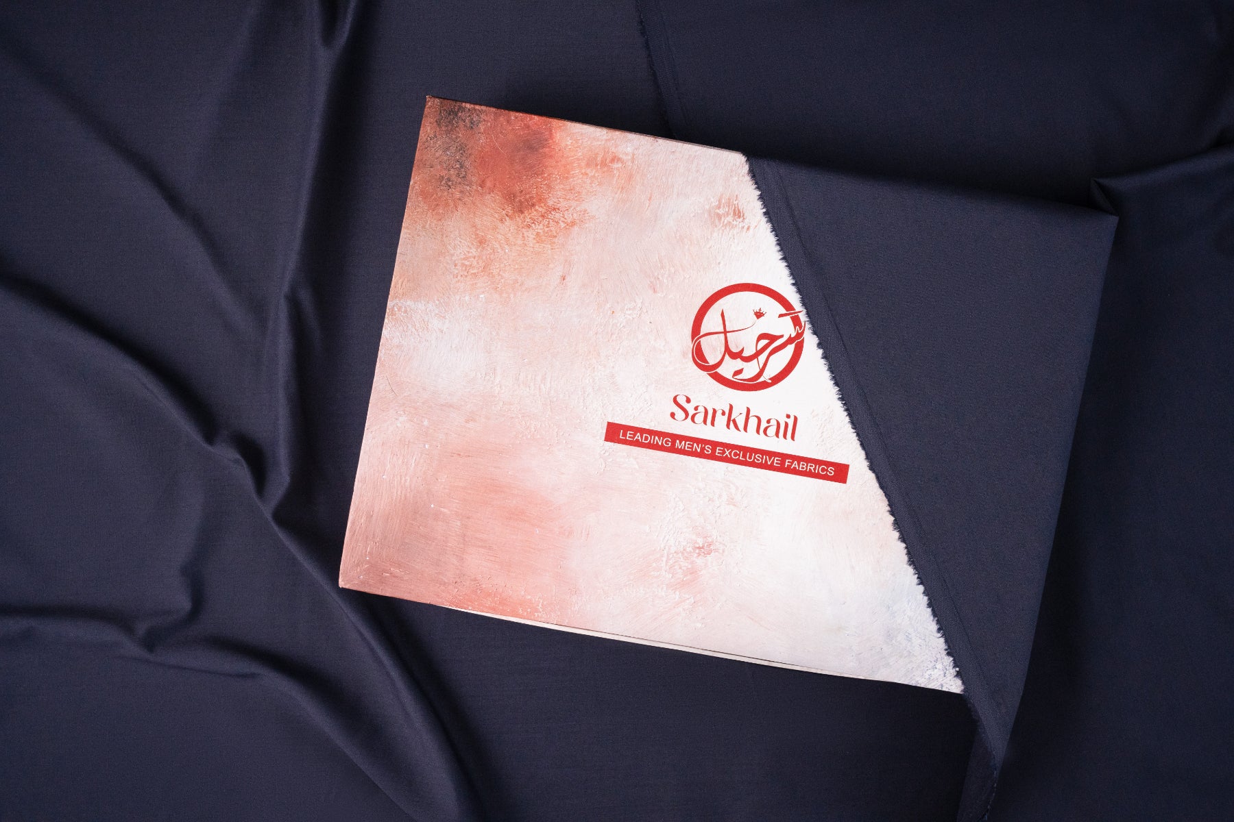 Dark Blue Blended Fabric Kurta Trouser Set (2-Piece) - Image 7