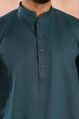 Royal Blue Luxury Cotton Kurta Pajama (2-Piece) - Image 5