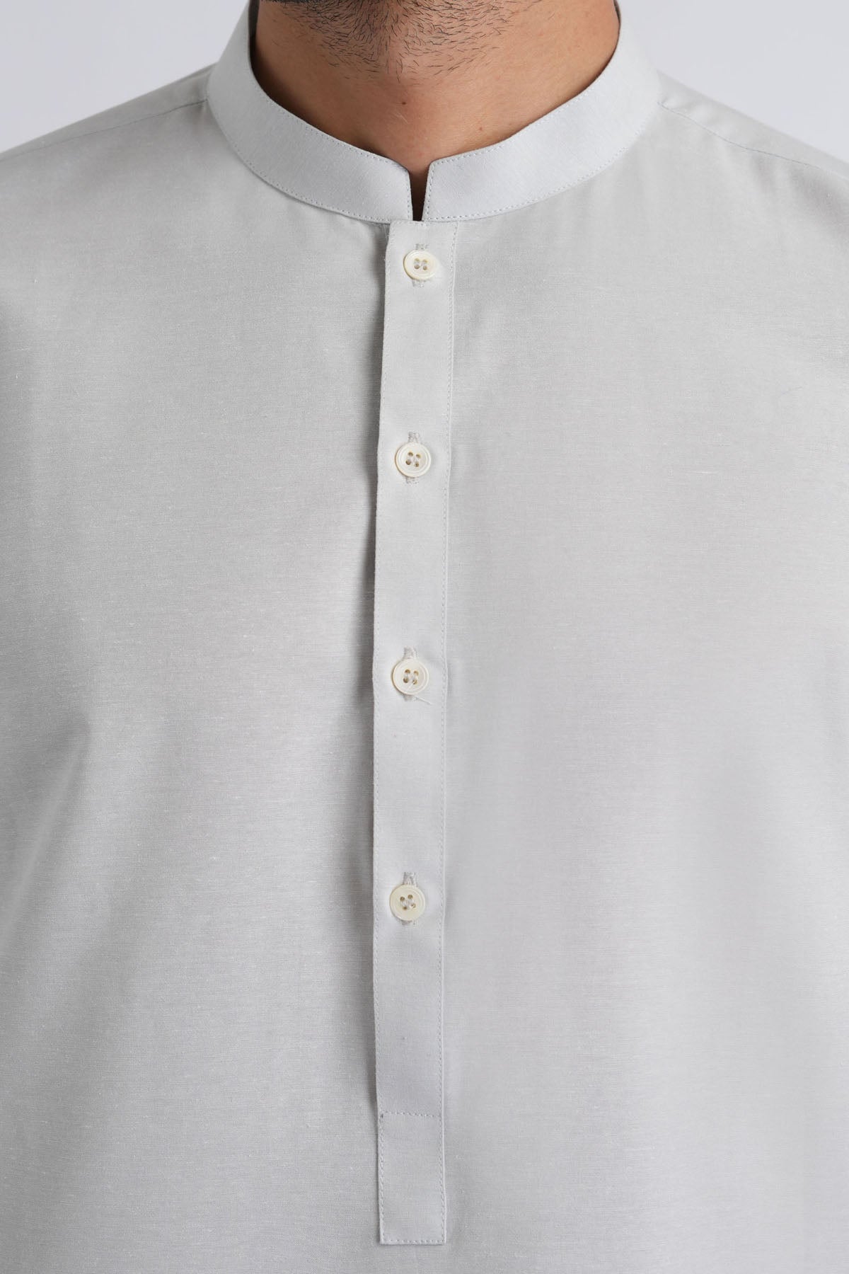 Sky Blue Crystal Karandi Shalwar Kameez (2-Piece) - Image 3