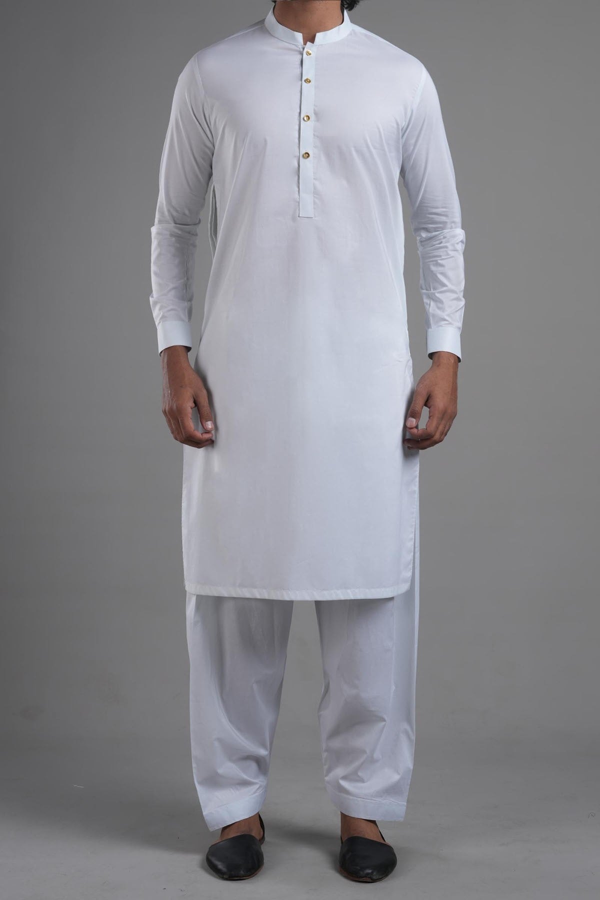 Sky Blue Egyptian Cotton Shalwar Kameez (2-Piece) - Image 1