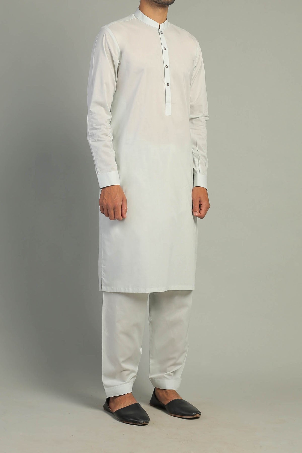 Sky Blue Pima Cotton Shalwar Kameez (2-Piece) - Image 1