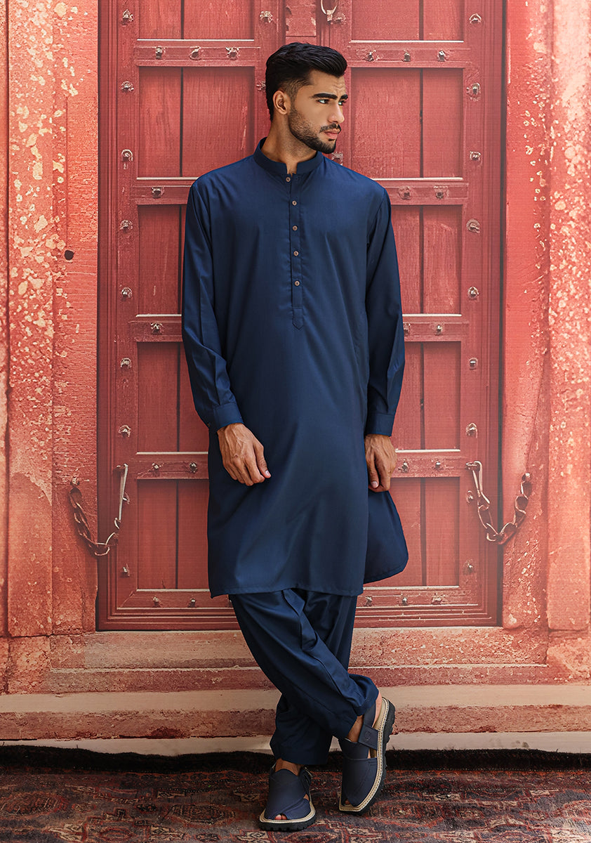 Moonlit Ocean Poly Viscose Shalwar Kameez (2-Piece) - Image 2