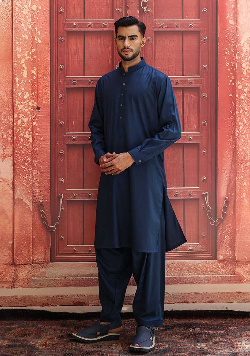 Moonlit Ocean Poly Viscose Shalwar Kameez (2-Piece) - Image 4