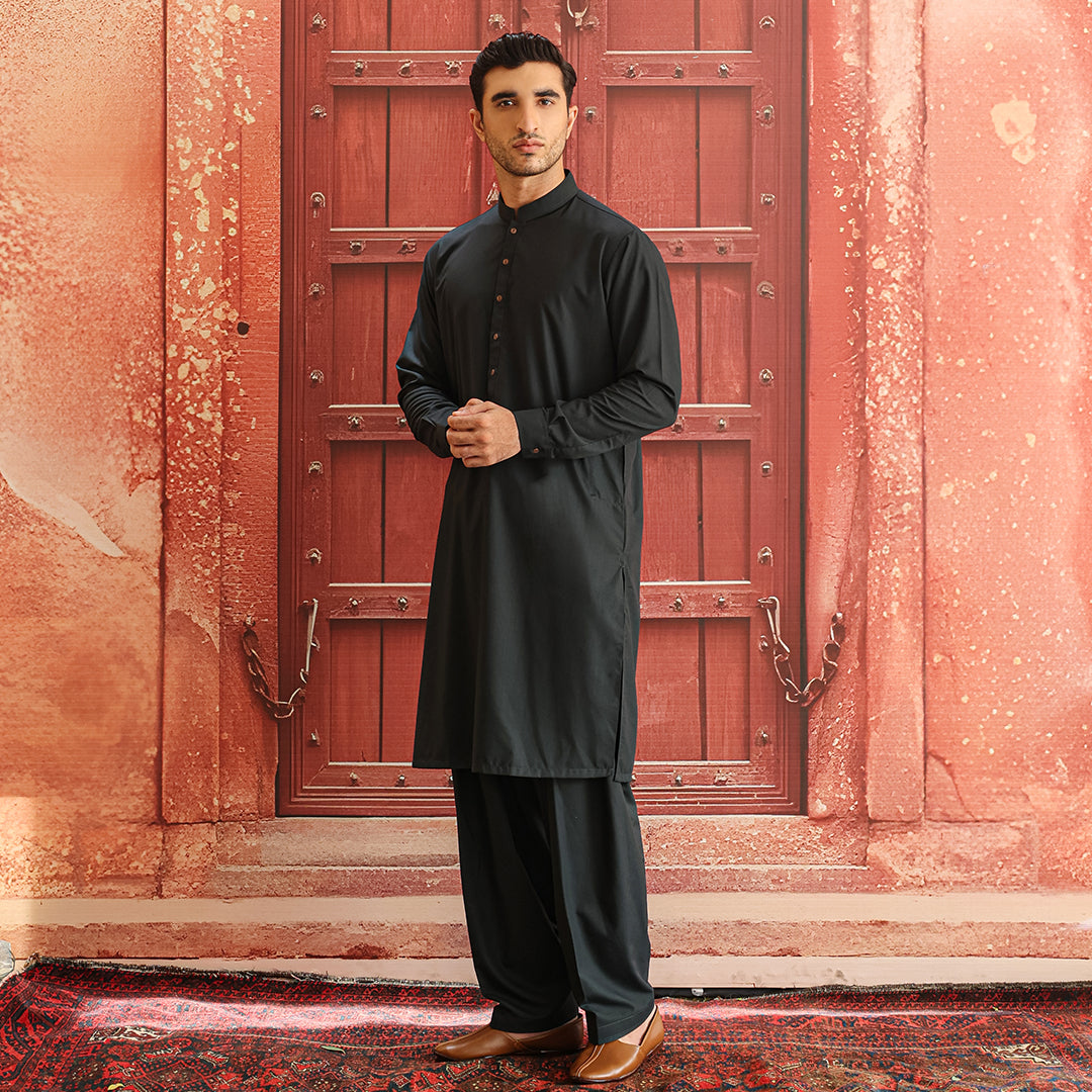 Reflecting Pond Poly Viscose Shalwar Kameez (2-Piece) - Image 2