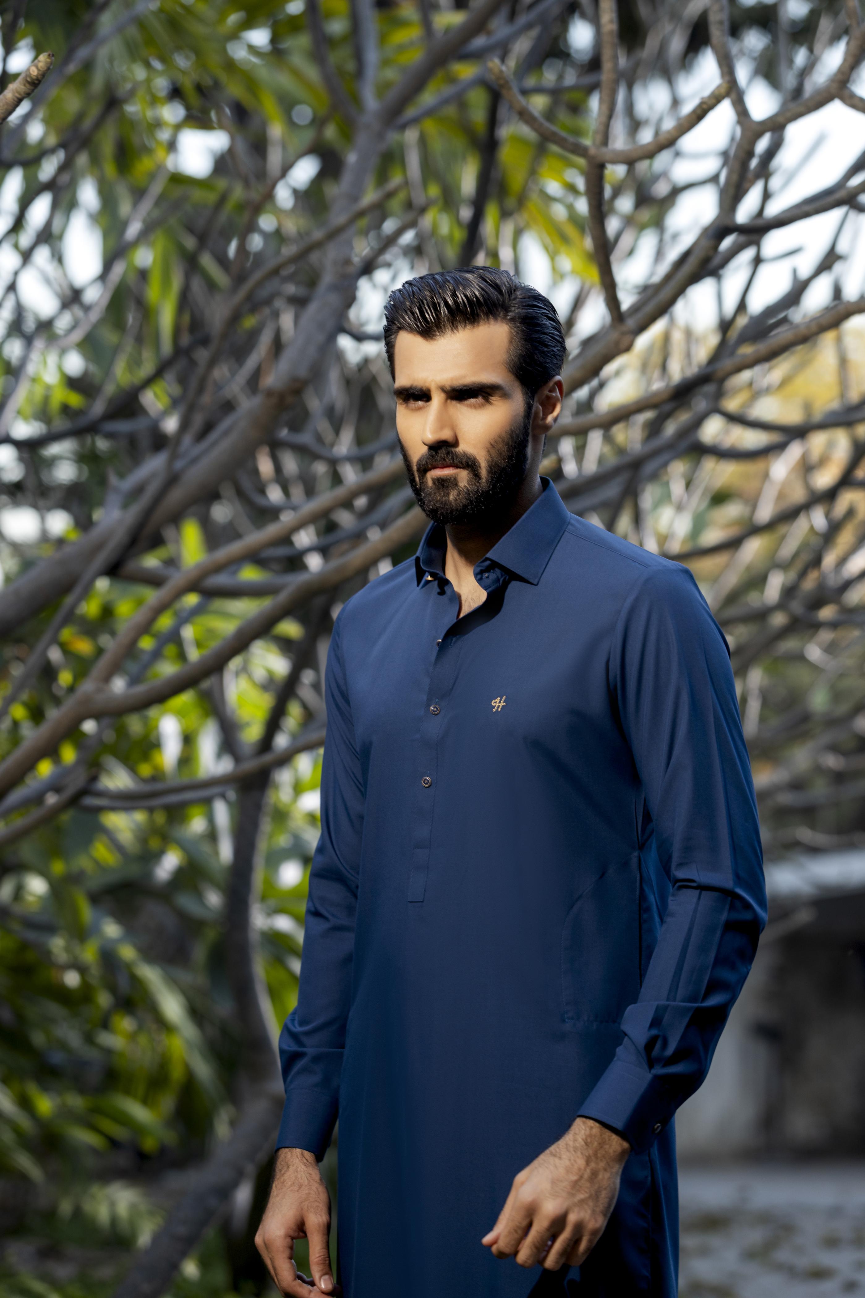 Teal Blue Embroidered Wash n Wear Shalwar Kameez (2-Piece) - Image 3