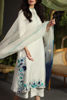 Pakistani Ice Blue Appliqué Embroidered Khaadi Silk Salwar Kameez (3-Piece) - Image 6