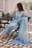 Pakistani Powder Blue Embroidered Korean Silk Salwar Kameez (3-Piece) - Image 5