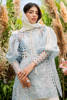 Baby Blue Embroidered Organza Jacket 3-Piece - Image 3
