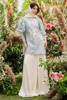 Baby Blue Embroidered Organza Jacket 3-Piece - Image 4