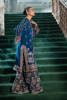 Electric Blue Embroidered Raw Silk Salwar Kameez (2-Piece) - Image 8