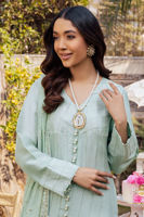 Pakistani Aqua Kaamdani Pure Raw Silk 2-Piece Suit - Image 5