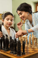 Pakistani Ombre Blue Embroidered Raw Silk Salwar Kameez (3-Piece) - Image 9