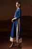 Pakistani Royal Blue Swarovski Silk-Blend Salwar Kameez (3-Piece) - Image 6