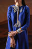 Pakistani Royal Blue Swarovski Silk-Blend Salwar Kameez (3-Piece) - Image 9