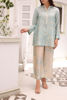 Powder Blue Printed Silk Salwar Kameez (2-Piece) - Image 8