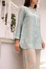 Powder Blue Printed Silk Salwar Kameez (2-Piece) - Image 9
