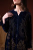 Zinc Blue Screen-Printed Velvet Salwar Kameez (2-Piece) - Image 7