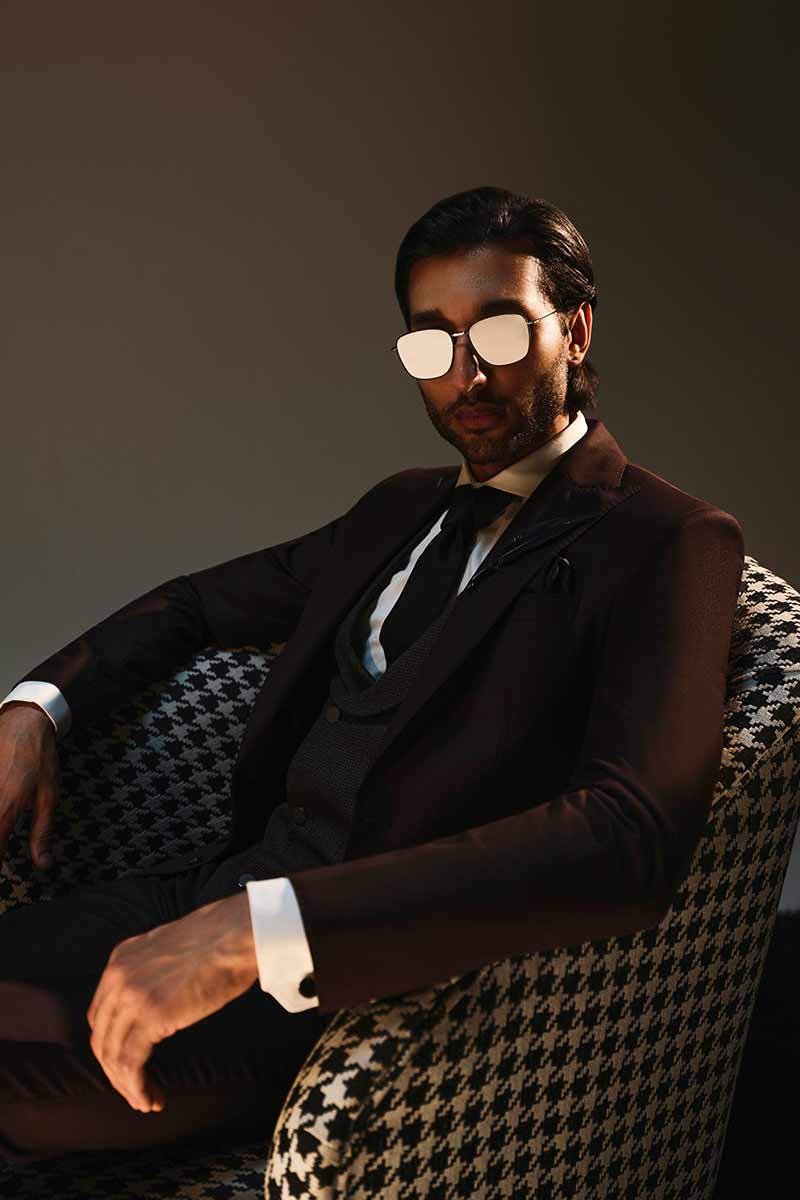 Chocolate Brown Premium Suiting Blend 3-Piece Groom Suit - Image 3