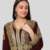 Brown Hand-Embroidered Georgette Kaftan (1-Pc) - Image 4