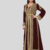 Brown Hand-Embroidered Georgette Kaftan (1-Pc) - Image 5