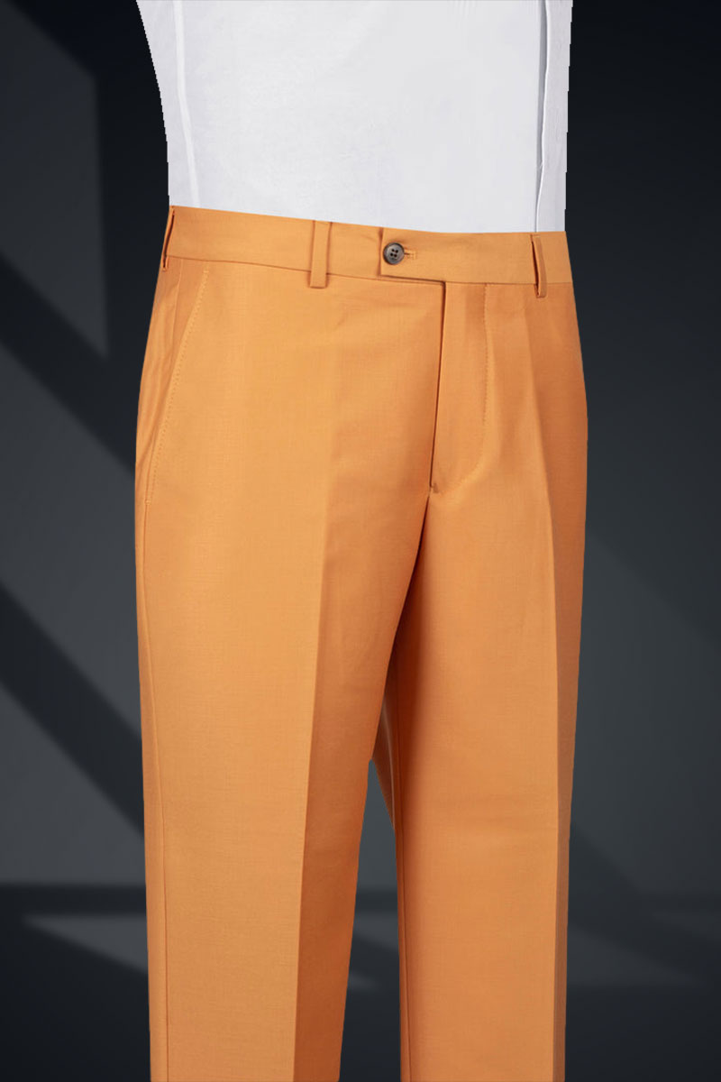 Rust Double-Breasted Suiting Fabric Two-Piece (2-Piece) - Image 4