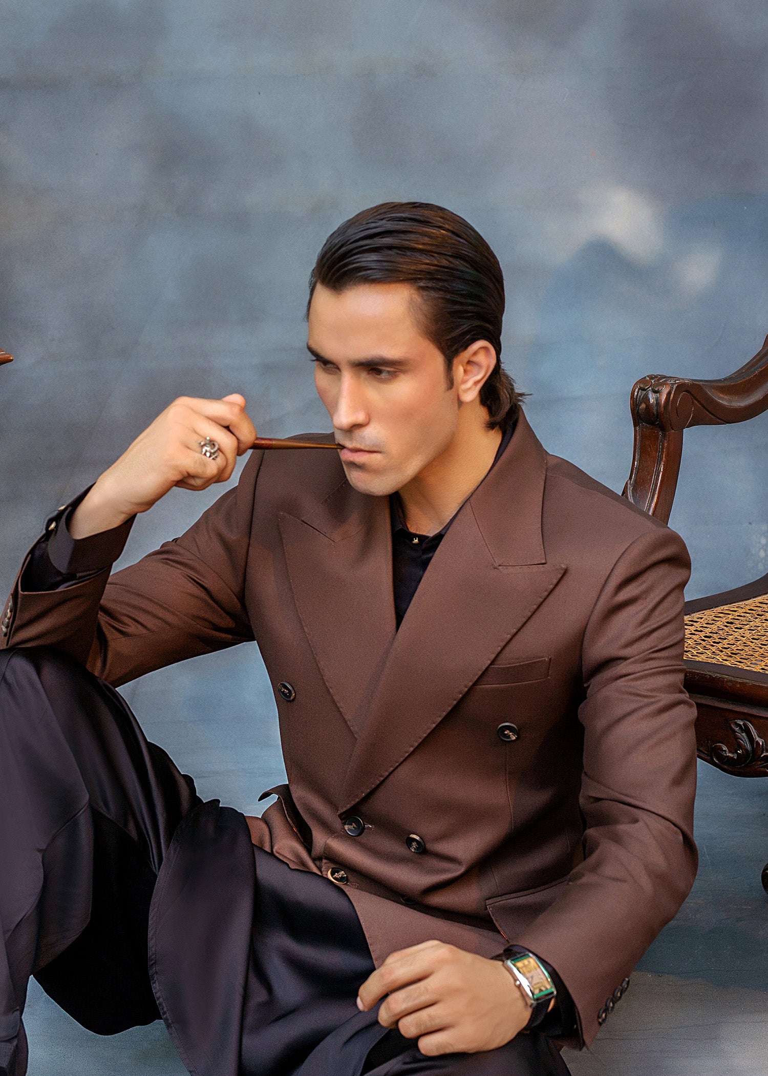 Hazel Brown Premium Suiting Prince Coat (1-Pc) - Image 3