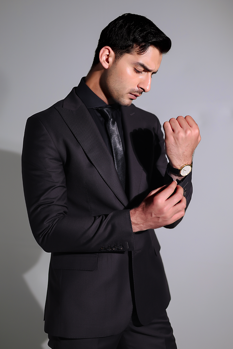 Chocolate Peak Lapel Premium Suiting Tuxedo (2-Piece) - Image 2