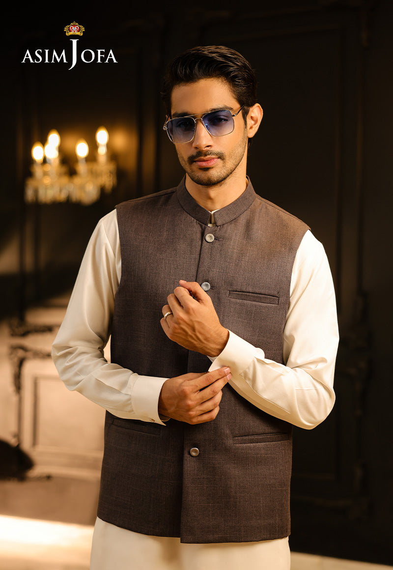 Brown Blended Fabric Waistcoat (1-Pc) - Image 6