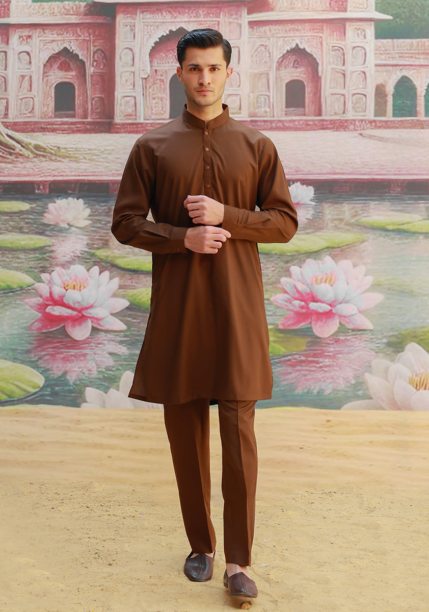 Desert Palm Poly Viscose Kurta Pajama (2-Piece) - Image 2