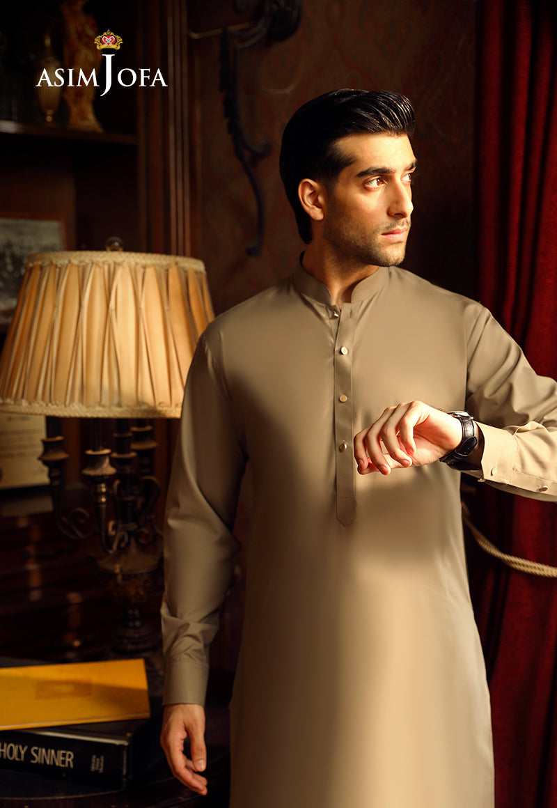 Brown Blended Fabric Shalwar Kameez (2-Piece) - Image 4