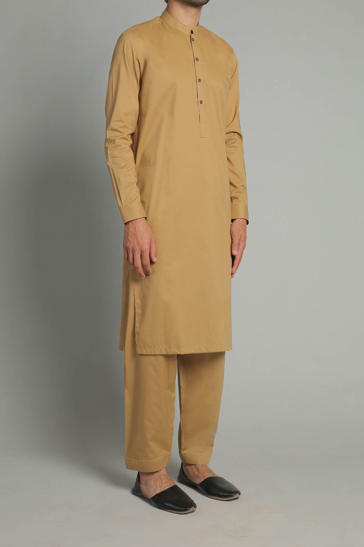 Brown Egyptian Cotton Shalwar Kameez (2-Piece) - Image 1