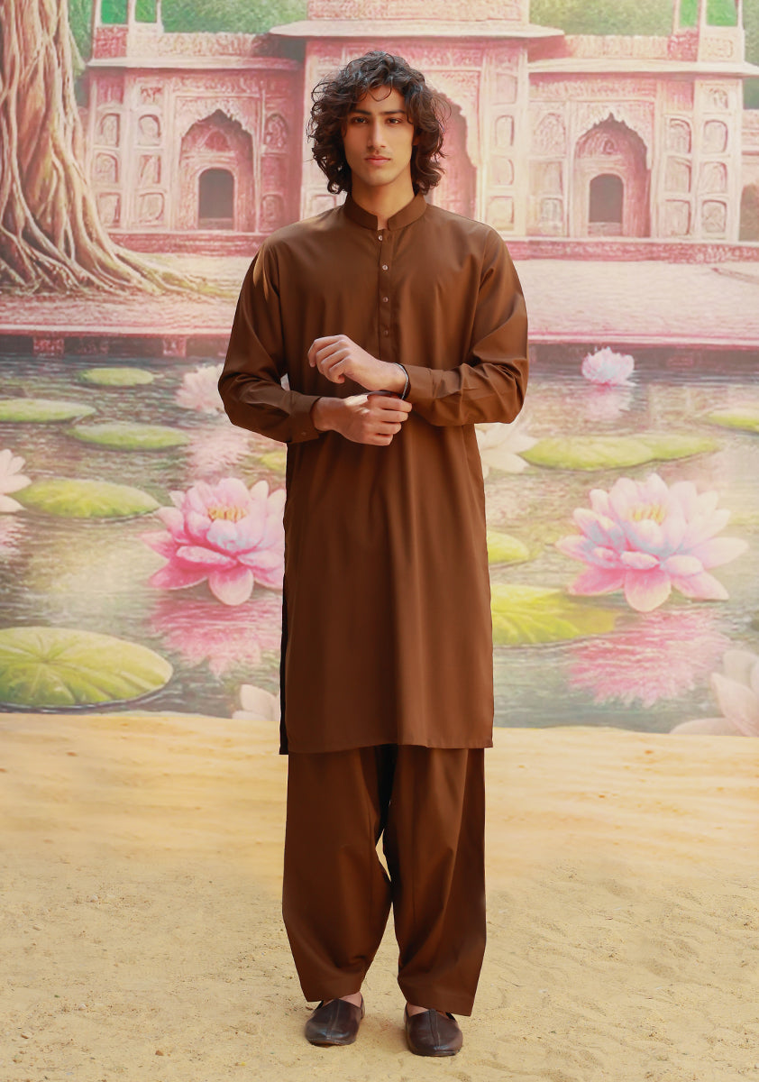 Desert Palm Poly Viscose Classic Fit Shalwar Kameez (2-Piece) - Image 1
