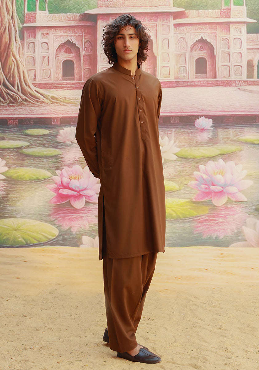 Desert Palm Poly Viscose Classic Fit Shalwar Kameez (2-Piece) - Image 2